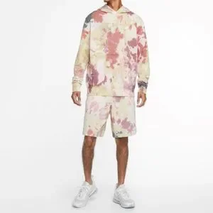 Nike Shirts Nike Nsw Tiedye Pullover Hoodie Dark Beetroot